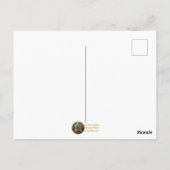 Zonnebloem Glas in lood Hart Steampunk Series Briefkaart (Achterkant)