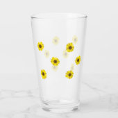 Zonnebloem Glass Flower Summer Sun Refreshing Glas (Achterkant)