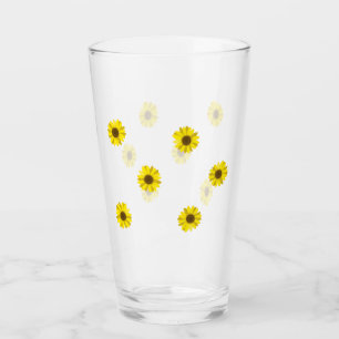 Zonnebloem Glass Flower Summer Sun Refreshing Glas