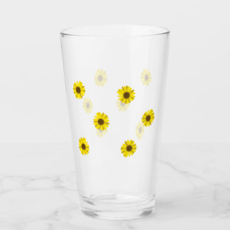 Zonnebloem Glass Flower Summer Sun Refreshing Glas