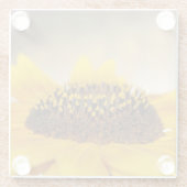 Zonnebloem Glazen Onderzetter (Achterkant)