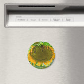 Zonnebloem glimlachen magneet (Insitu (Vaatwasser))