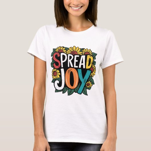 "Zonnebloem glimlacht" T-shirt (Voorkant)