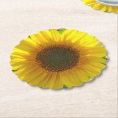 Zonnebloem Gloed Kartonnen Onderzetters (Gekanteld)