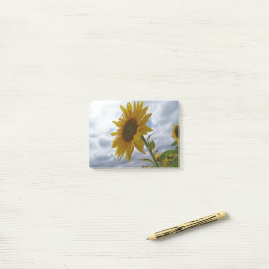 Zonnebloem Glory Post-it® Notes (Op bureau)