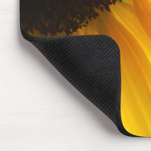 Zonnebloem Glow Mousepad Muismat (Hoek)