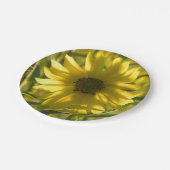 Zonnebloem Glow Paper Borden Papieren Bordje (Gekanteld)