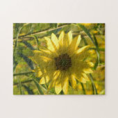Zonnebloem Glow Puzzle Legpuzzel (Horizontaal)