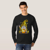Zonnebloem Gnome met Gele Bee T-shirt (Voorkant volledig)