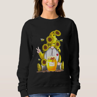 Zonnebloem Gnome met Gele Bee Trui