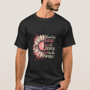 Zonnebloem God Jesus Faith Christelijk T-shirt