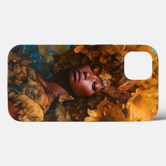 Zonnebloem Godin Fantasy Art Case-Mate iPhone Case (Achterkant (horizontaal))