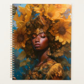 Zonnebloem Godin Fantasy Art Planner (Voorkant)