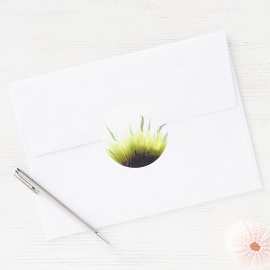 Zonnebloem goedemorgen sticker (Envelop)
