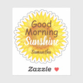 Zonnebloem Goedemorgen Zonneschijn Kleurrijk Sticker (Vel)