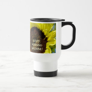 Zonnebloem Goedemorgen Zonneschijn! Koffie Reisbek Reisbeker