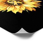 Zonnebloem Gold Ribbon Childhood Cancer Awareness Poster (Hoek)