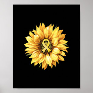 Zonnebloem Gold Ribbon Childhood Cancer Awareness Poster