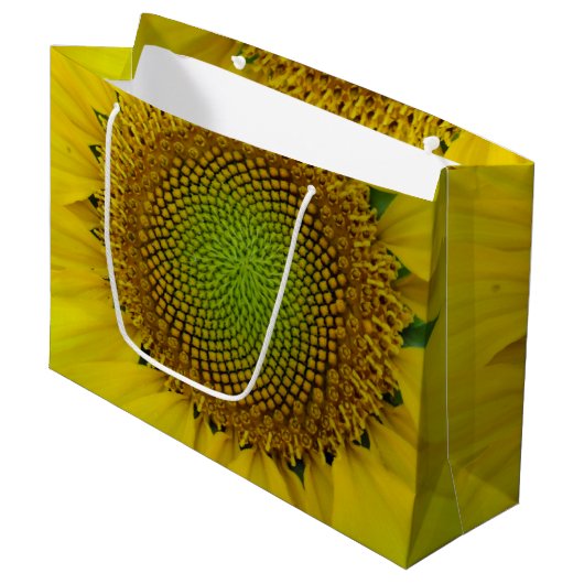 Zonnebloem Golden Ratio Groot Cadeauzakje (Voorkant Gekanteld)