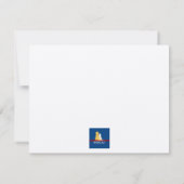 Zonnebloem Golden Retriever op Beach Note Kaart Notitiekaartje (Achterkant)