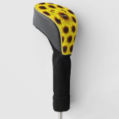 Zonnebloem / Golf Green Bestuurder Golfheadcover (Schuin)