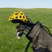 Zonnebloem / Golf Groene putter Golfheadcover (Insitu)