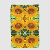 Zonnebloem Golf Towel Golfhanddoek (Voorkant)