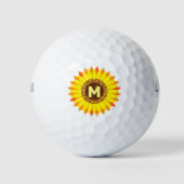 Zonnebloem Golfballen (Voorkant)