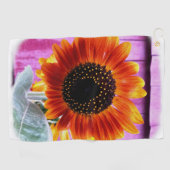 Zonnebloem Golfhanddoek (Horizontaal)