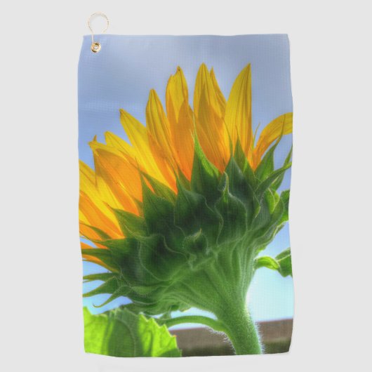Zonnebloem Golfhanddoek (Voorkant)