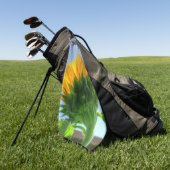 Zonnebloem Golfhanddoek (Groen)