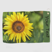 Zonnebloem Golfhanddoek (Horizontaal)