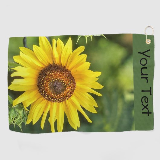 Zonnebloem Golfhanddoek (Horizontaal)