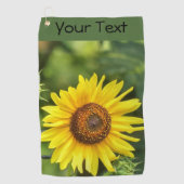 Zonnebloem Golfhanddoek (Voorkant)