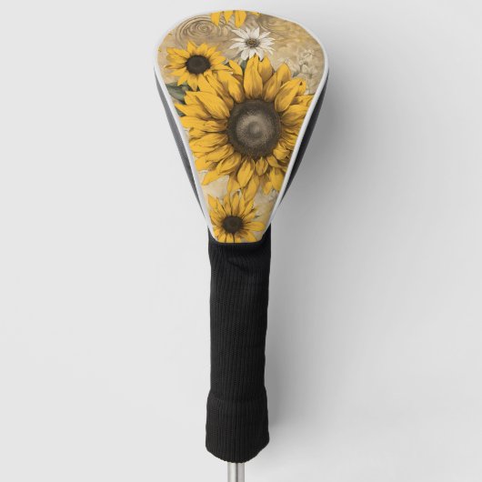 Zonnebloem Golfheadcover (Voorkant)
