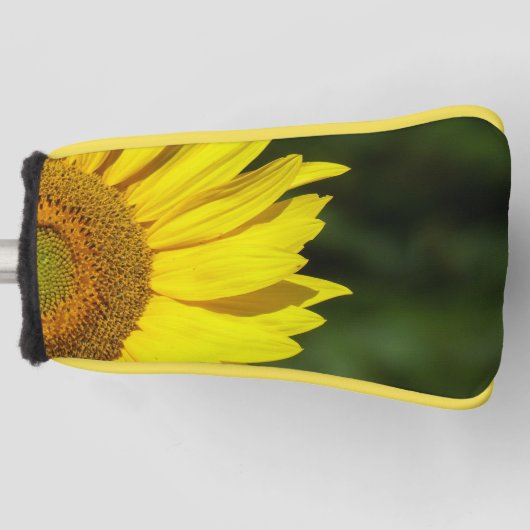 Zonnebloem Golfkop Hoesje Golfheadcover (Voorkant)