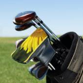 Zonnebloem Golfkop Hoesje Golfheadcover (Insitu)