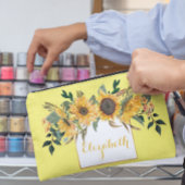 Zonnebloem Goud Aangepaste bloem Etui