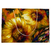 "Zonnebloem Goud" Groot Cadeauzakje (Achterkant)
