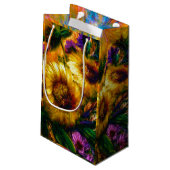 "Zonnebloem Goud" Klein Cadeauzakje (Achterkant Gekanteld)