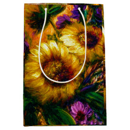 "Zonnebloem Goud" Medium Cadeauzakje