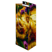 "Zonnebloem Goud" Wijn Cadeautas (Achterkant Gekanteld)