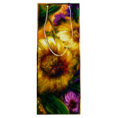 "Zonnebloem Goud" Wijn Cadeautas (Achterkant)