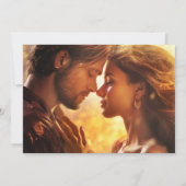 Zonnebloem Goud Zwart Foto Save the Date Kaart (Achterkant)