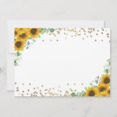 Zonnebloem Gouden Boog Eerste Heilige Communie Fot Kaart (Achterkant)