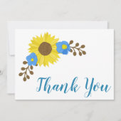 Zonnebloem Grace Bedankkaart (Voorkant)