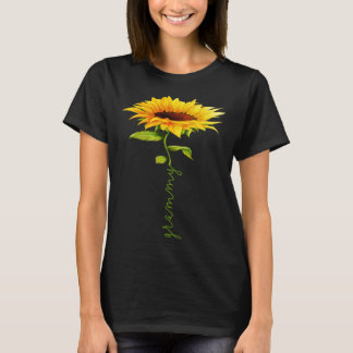 Zonnebloem Grammy Moederdag Floral Funny Matchin T-shirt