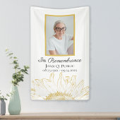 Zonnebloem Graphic Viering van het Leven Begrafeni Spandoek