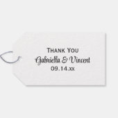 Zonnebloem Graphic Weddenschap Hartelijk dank Cadeaulabel (Achterkant Horizontaal)