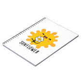 Zonnebloem Grappige Zon En Bloem Stomme Spelling Notitieboek (Linkerzijde)